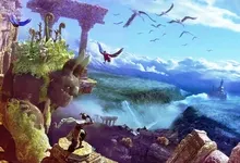 fantasy art birds 1920x1080 wallpaper Art HD Wallpaper